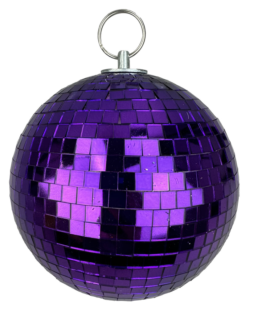 6" Dia Disco Ball Ornament: Purple - 85961PU - White Bayou Wreaths & Supply