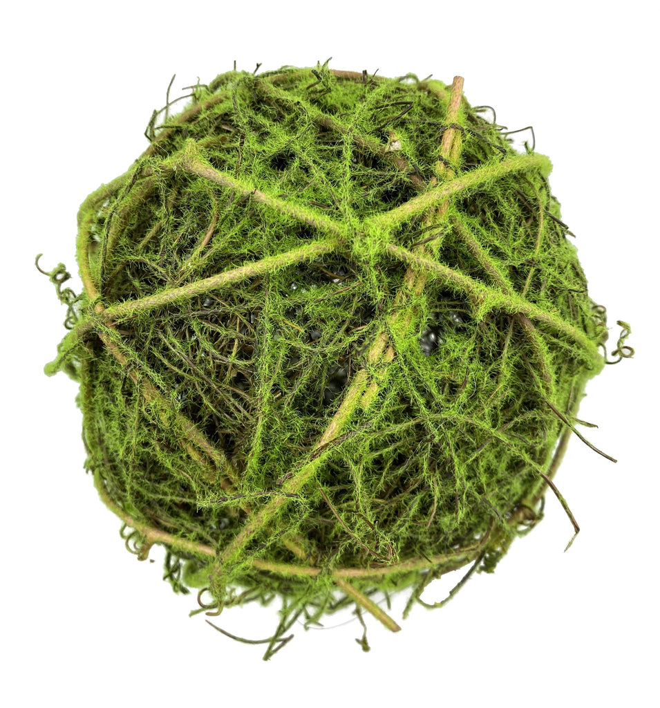 6.5" Diameter Moss Ball - 13551BA6 - White Bayou Wreaths & Supply
