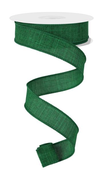 7/8" Royal Burlap: Emerald Green (10 Yards) RG727806 - White Bayou Wreaths & Supply