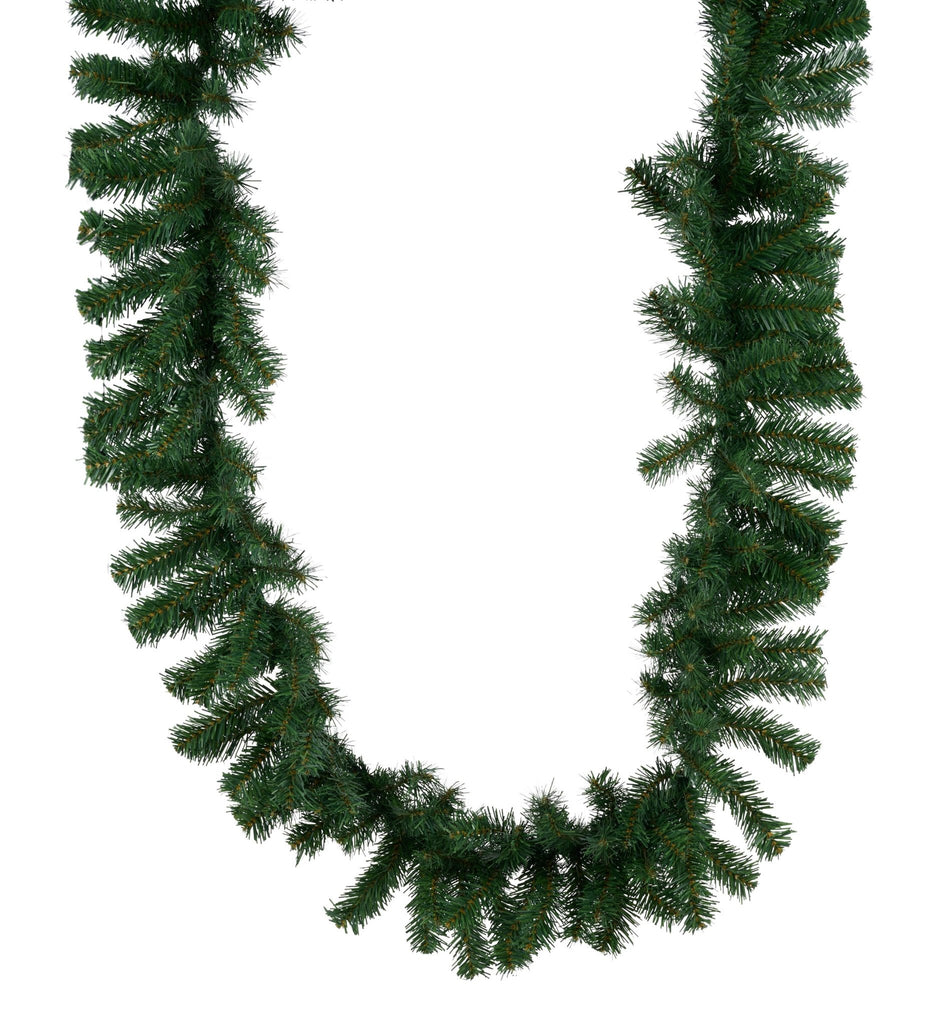 9' x 10" Pvc Garland: Green - XX964509 - White Bayou Wreaths & Supply