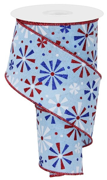 Farrisilk 4 Patriotic Stripes: Red, White, Blue (10 Yards) RG015-57 –  White Bayou Wreaths & Supply