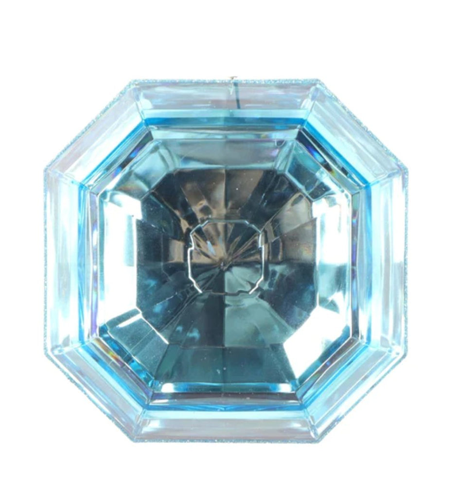 Farrisilk 6" Square Jewel: Light Blue - CX945 - 04 - White Bayou Wreaths & Supply