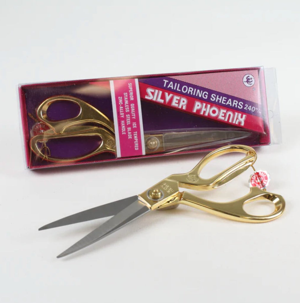 Farrisilk Silver Phoenix Scissors: Gold - SC100 - 50 - White Bayou Wreaths & Supply