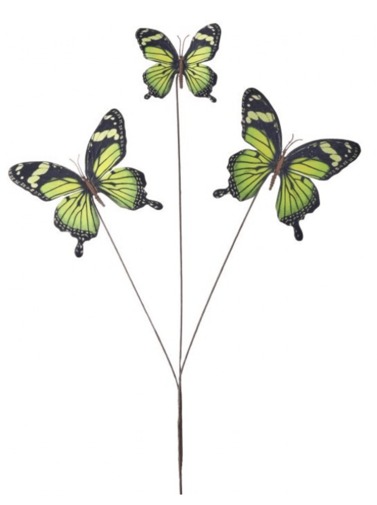 Regency 28" Grand Summer Butterfly Spray: Green - MTF24441 - White Bayou Wreaths & Supply