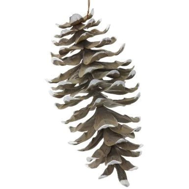 Regency 8" Plastic Painted Tip Sequoia Pine Cone w/ Wire - MTX67293 - White Bayou Wreaths & Supply