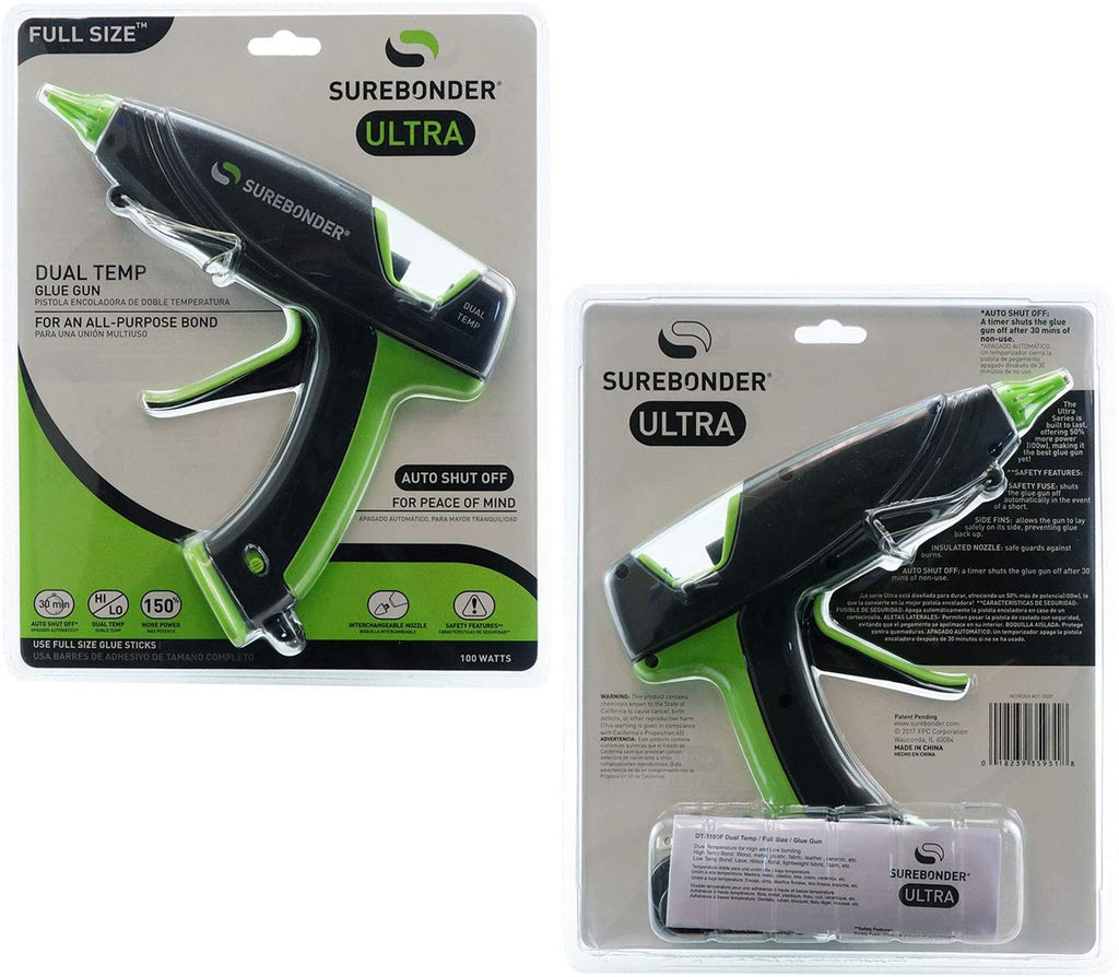 Surebonder Ultra Dual - Temp Full Size Glue Gun - DT - 3100F - White Bayou Wreaths & Supply